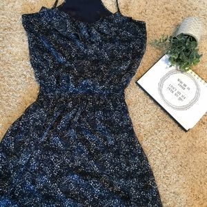 Express blue floral short dress